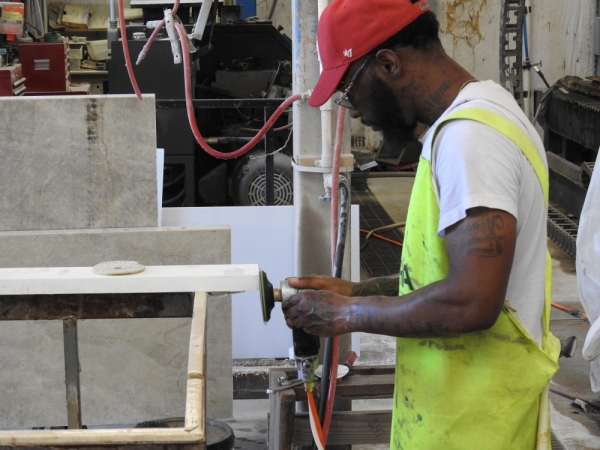 Polishing Countertop Edges Classic Stone